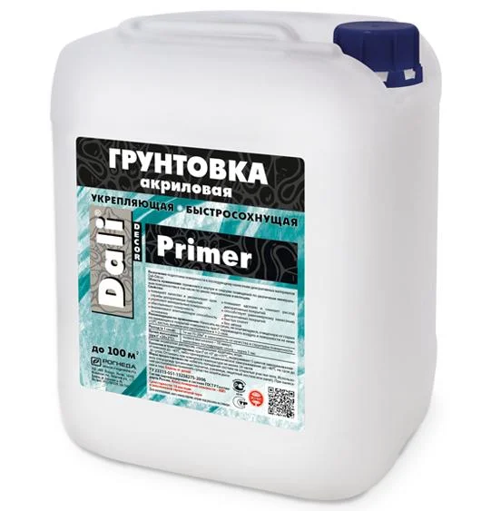 Грунтовка акриловая Dali-Decor Primer бесцветная, 1л ( Т-ра перевозки не ниже +5град)