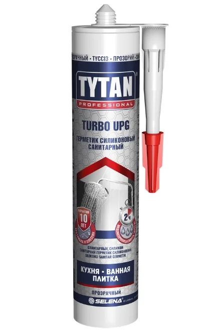 Герметик силиконовый санитарный белый UPG TURBO TYTAN Professional 280мл