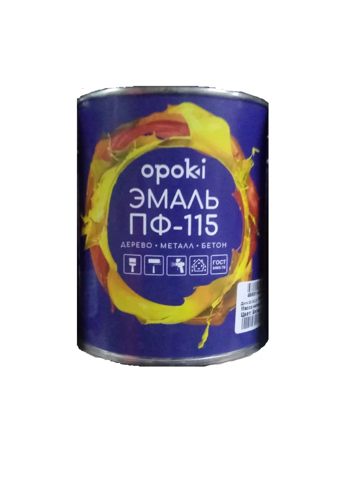 Эмаль ПФ-115 синяя 1,9кг OPOKI ГОСТ 6465-76