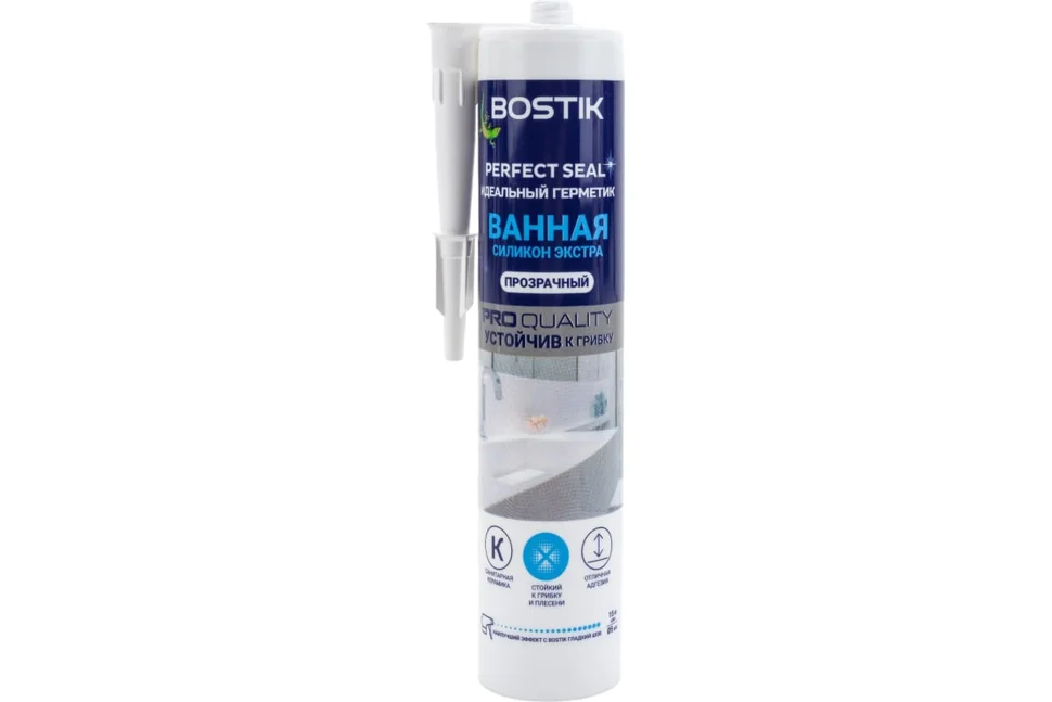 Герметик силиконовый BOSTIK Perfect Seal Ванная Экстра прозрачный 280мл
