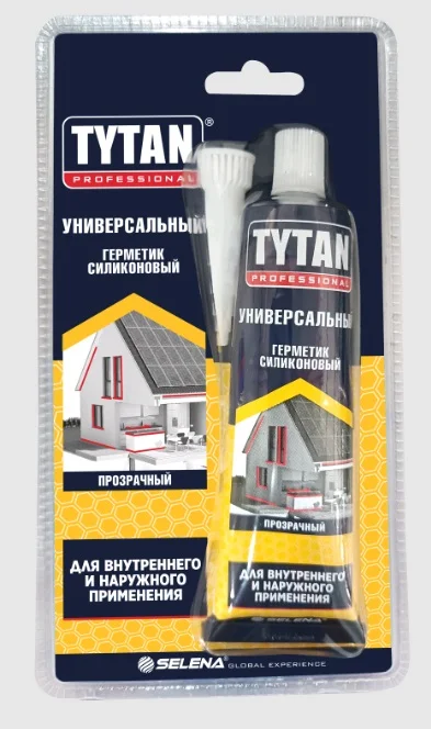 Герметик силиконовый универсальный бесцветный TYTAN Professional 85мл