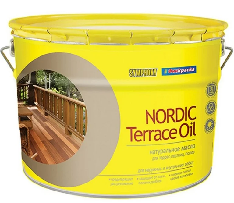 Масло для террас NORDIC Terrace Oil бесцветный 2,7л