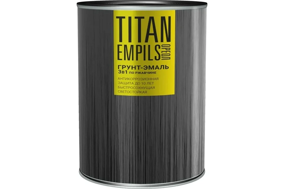 Грунт-эмаль по ржавчине шоколадно-коричневая (RAL 8017) 0,75л ОРЕОЛ TITAN 3825