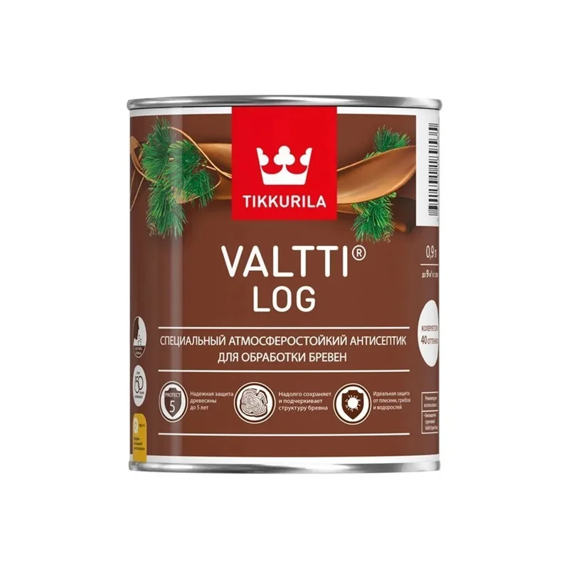 Антисептик лессирующий Tikkivala VALTTI LOG 0,9л тик