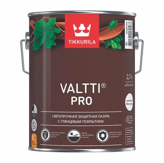 Антисептик-лазурь Tikkivala VALTTI PRO EC 2,7 л