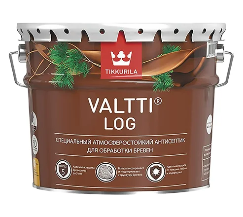 Антисептик лессирующий Tikkivala VALTTI LOG 9л тик
