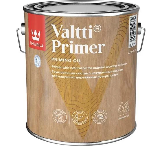 Антисептик грунтовочный Tikkivala VALTTI PRIMER бесцветный 2,7л