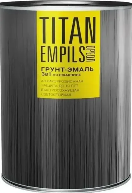 Грунт-эмаль по ржавчине графитовый серый (RAL 7024) 8,5л ОРЕОЛ TITAN
