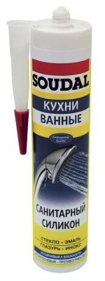 Герметик силиконовый санитарный бесцветный СОУДАЛ 280мл