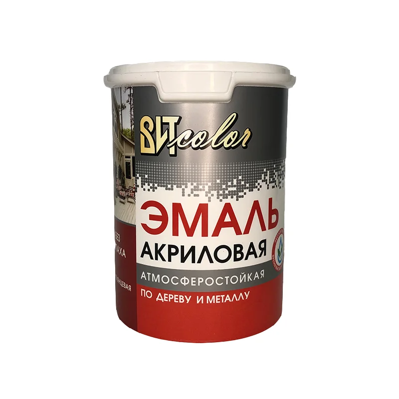 Эмаль ВИТ color акриловая полуглянцевая голубая (RAL 5012) 1 кг