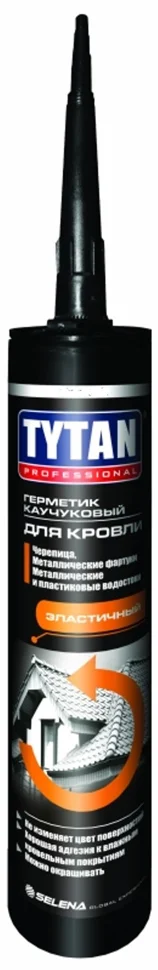 Герметик каучуковый кровельный прозрачный TYTAN Professional 310мл