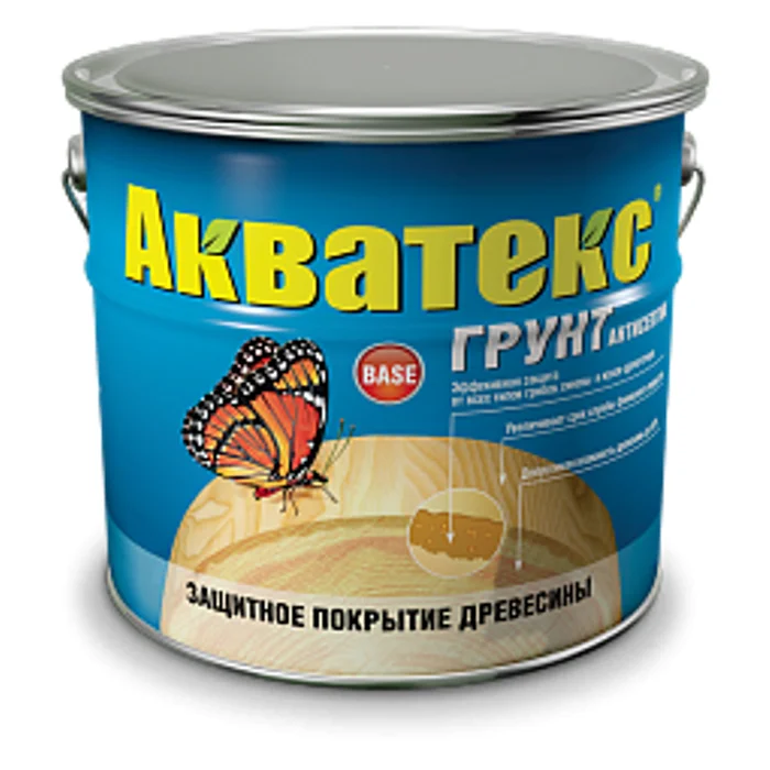 Грунт-антисептик Акватекс бесцветный 0,8л