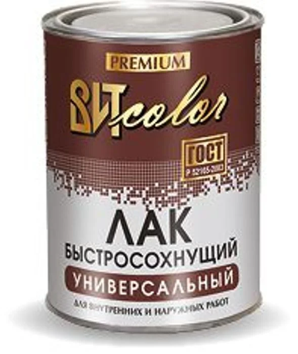 Лак быстросохнущий ВИТ color 0,8кг (сушка 4 часа)